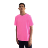 Camiseta Masculina Básica Estonada Rosa Neon | 100% Algodão Penteado 30.1 | Basic Clothes